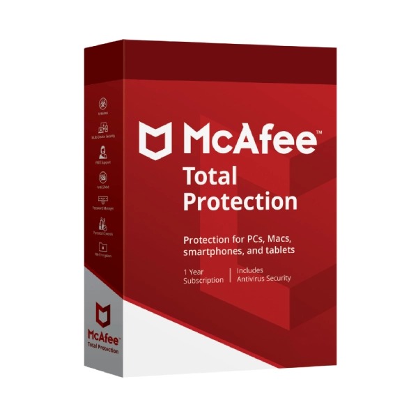 McAfee Total Protection 1 Device 3 Years Antivirus